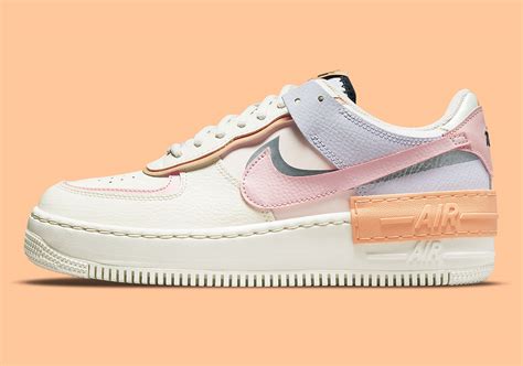 nike air force shadow beige pink|air force 1 shadow pastel.